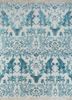 pansy blue wool and silk hand knotted Rug - HeadShot pansy blue wool and silk hand knotted Rug - HeadShot