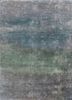 grey and black grey and black bamboo silk hand knotted Rug