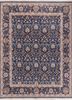 aurora blue wool hand knotted Rug - HeadShot aurora blue wool hand knotted Rug - HeadShot