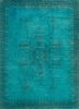 green maryul green wool hand knotted Rug