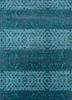 aprezo blue wool hand knotted Rug - HeadShot aprezo blue wool hand knotted Rug - HeadShot