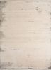 entropy ivory afghan wool and silk hand knotted Rug - HeadShot