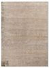 entropy ivory wool and silk hand knotted Rug - HeadShot
