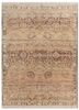 viscaya red and orange afghan wool and silk hand knotted Rug - HeadShot