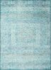 blue kani by peter d'ascoli blue wool and silk hand knotted Rug
