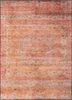 red and orange kani by peter d'ascoli red and orange wool and silk hand knotted Rug