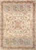 gold jamavar gold wool and silk hand knotted Rug