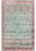 far pavilions blue wool and silk hand knotted Rug - HeadShot