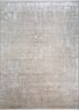 far east ivory wool and bamboo silk hand knotted Rug - HeadShot