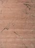 red and orange red and orange wool and bamboo silk hand knotted Rug
