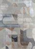 grey and black grey and black wool and bamboo silk hand knotted Rug