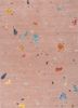 pink and purple pink and purple wool and bamboo silk hand knotted Rug