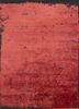 chaos theory by kavi red and orange wool and bamboo silk hand knotted Rug - HeadShot chaos theory by kavi red and orange wool and bamboo silk hand knotted Rug - HeadShot