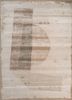 ivory ivory wool and bamboo silk hand knotted Rug