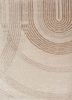 ivory ivory wool and bamboo silk hand knotted Rug
