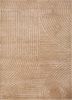 beige and brown beige and brown wool and bamboo silk hand knotted Rug