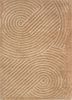 beige and brown beige and brown wool and bamboo silk hand knotted Rug