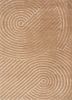 beige and brown beige and brown wool and bamboo silk hand knotted Rug