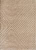 beige and brown beige and brown wool and bamboo silk hand knotted Rug