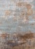 chaos theory by kavi grey and black wool and bamboo silk hand knotted Rug - HeadShot