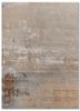 grey and black wool and bamboo silk hand knotted Rug