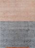  blue wool and bamboo silk hand knotted Rug