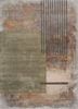 grey and black grey and black wool and bamboo silk hand knotted Rug