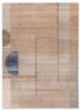beige and brown beige and brown wool and bamboo silk hand knotted Rug