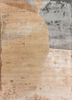 beige and brown beige and brown wool and bamboo silk hand knotted Rug
