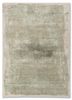 green green wool and bamboo silk hand knotted Rug