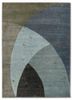 unfold by kavi green wool and bamboo silk hand knotted Rug - HeadShot unfold by kavi green wool and bamboo silk hand knotted Rug - HeadShot