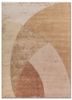 gold gold wool and bamboo silk hand knotted Rug