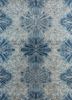 blue blue wool and bamboo silk hand knotted Rug