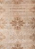 beige and brown beige and brown wool and bamboo silk hand knotted Rug