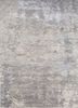 chaos theory by kavi beige and brown wool and bamboo silk hand knotted Rug - HeadShot