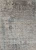 grey and black grey and black wool and bamboo silk hand knotted Rug