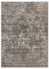  grey and black wool and bamboo silk hand knotted Rug
