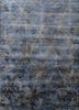 chaos theory by kavi blue wool and bamboo silk hand knotted Rug - HeadShot chaos theory by kavi blue wool and bamboo silk hand knotted Rug - HeadShot