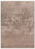 beige and brown beige and brown wool and bamboo silk hand knotted Rug