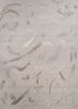 ivory ivory wool and bamboo silk hand knotted Rug