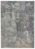 chaos theory by kavi grey and black wool and bamboo silk hand knotted Rug - HeadShot chaos theory by kavi grey and black wool and bamboo silk hand knotted Rug - HeadShot