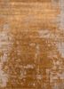 chaos theory by kavi grey and black wool and bamboo silk hand knotted Rug - HeadShot