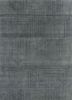 grey and black grey and black wool and bamboo silk hand knotted Rug