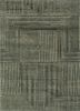 green green wool and bamboo silk hand knotted Rug