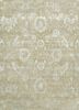 beige and brown beige and brown wool and bamboo silk hand knotted Rug