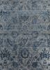 grey and black grey and black wool and bamboo silk hand knotted Rug