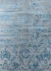 chaos theory by kavi grey and black wool and bamboo silk hand knotted Rug - HeadShot chaos theory by kavi grey and black wool and bamboo silk hand knotted Rug - HeadShot