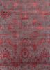 grey and black grey and black wool and bamboo silk hand knotted Rug