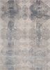 grey and black grey and black wool and bamboo silk hand knotted Rug