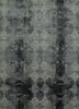 project error by kavi grey and black wool and bamboo silk hand knotted Rug - HeadShot